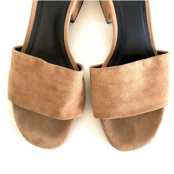 Alexander Wang Lou Suede Slide Sandal in Camel Size EU 38.5 - Picture 8 of 15